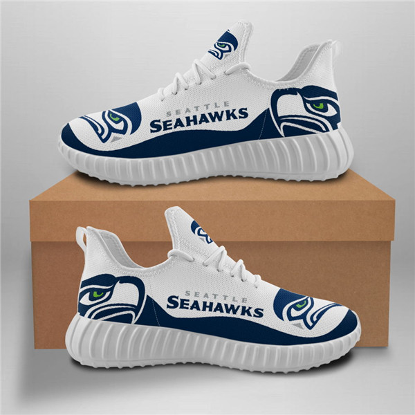 Men's Seattle Seahawks Mesh Knit Sneakers/Shoes 002